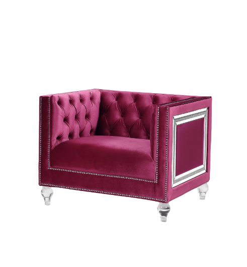 ACME Heibero Accent Chair – front view – Lusso Furniture Miami