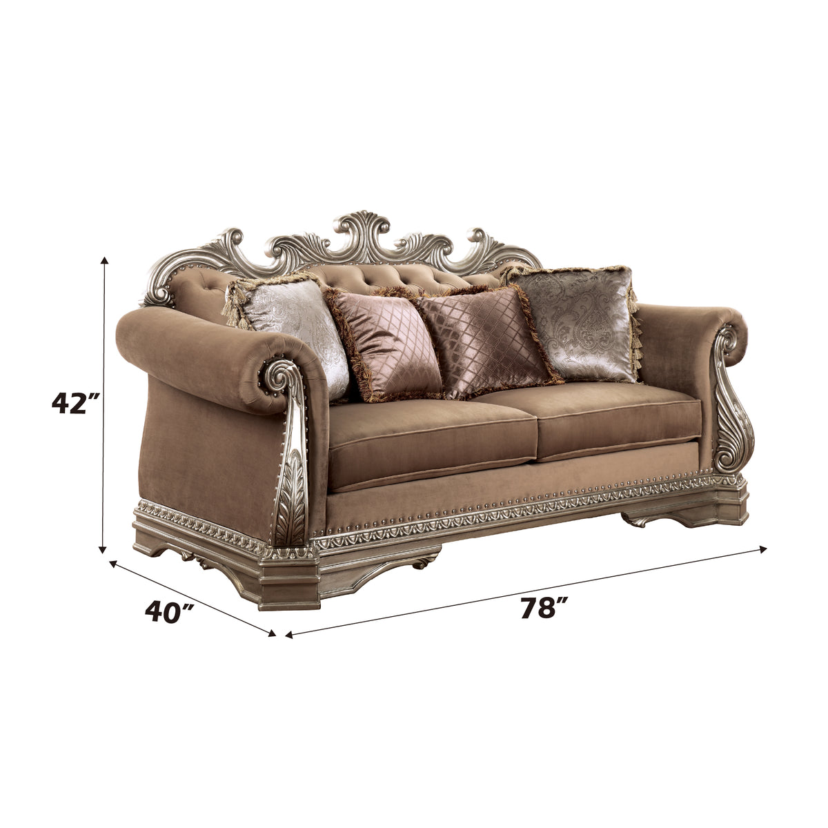ACME Northville Loveseat – angle view – Lusso Furniture Miami