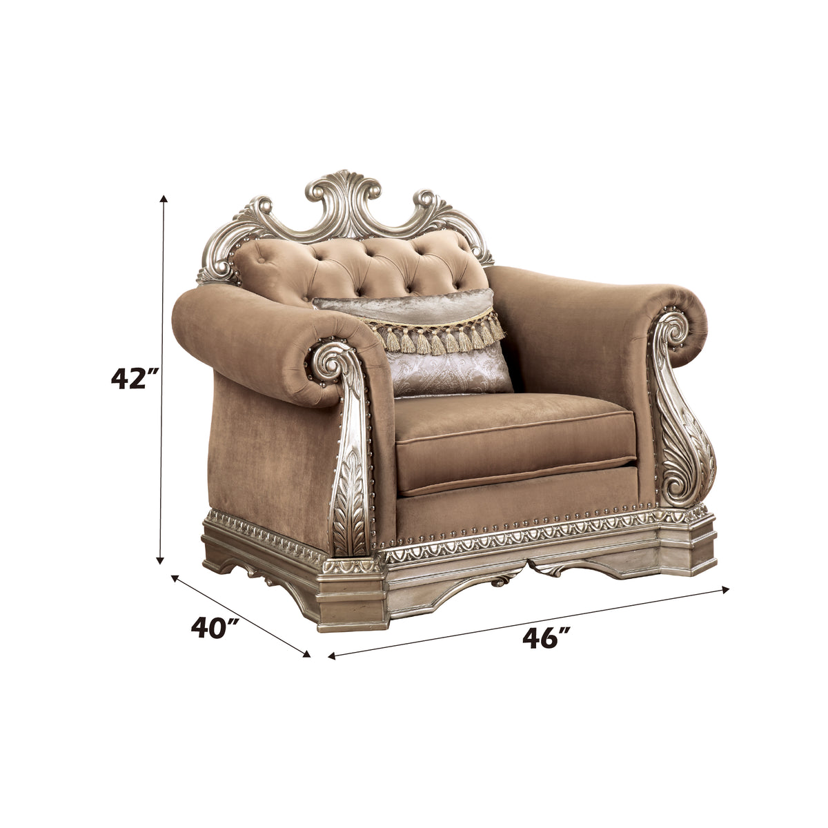 ACME Northville Accent Chair – angle view – Lusso Furniture Miami