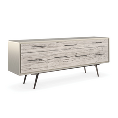 Caracole Highs And Lows Credenza – back view – Lusso Furniture Miami