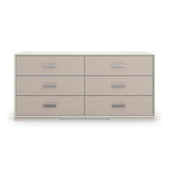 Caracole Silver Lining Dresser – front view – Lusso Furniture Miami