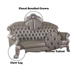 ACME Dresden Sofa with 5 Pillows – back view – Lusso Furniture Miami