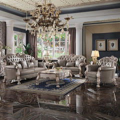 ACME Dresden Sofa with 5 Pillows – top view – Lusso Furniture Miami