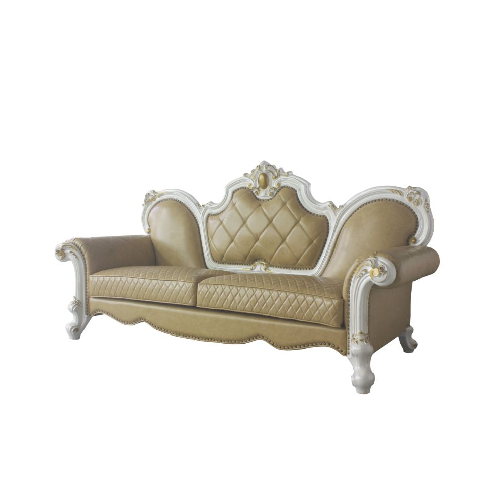 ACME Picardy Sofa with 5 Pillows – front view – Lusso Furniture Miami