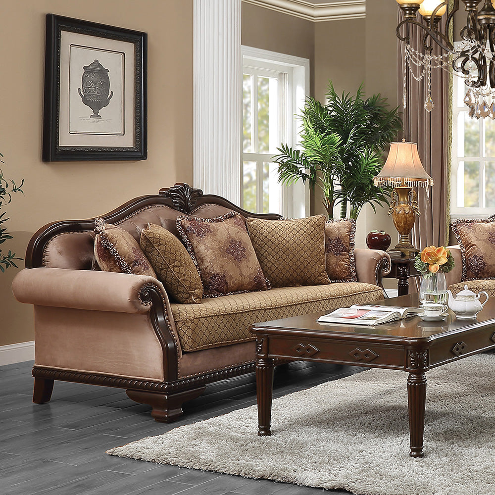 ACME Chateau De Ville Sofa – angle view – Lusso Furniture Miami
