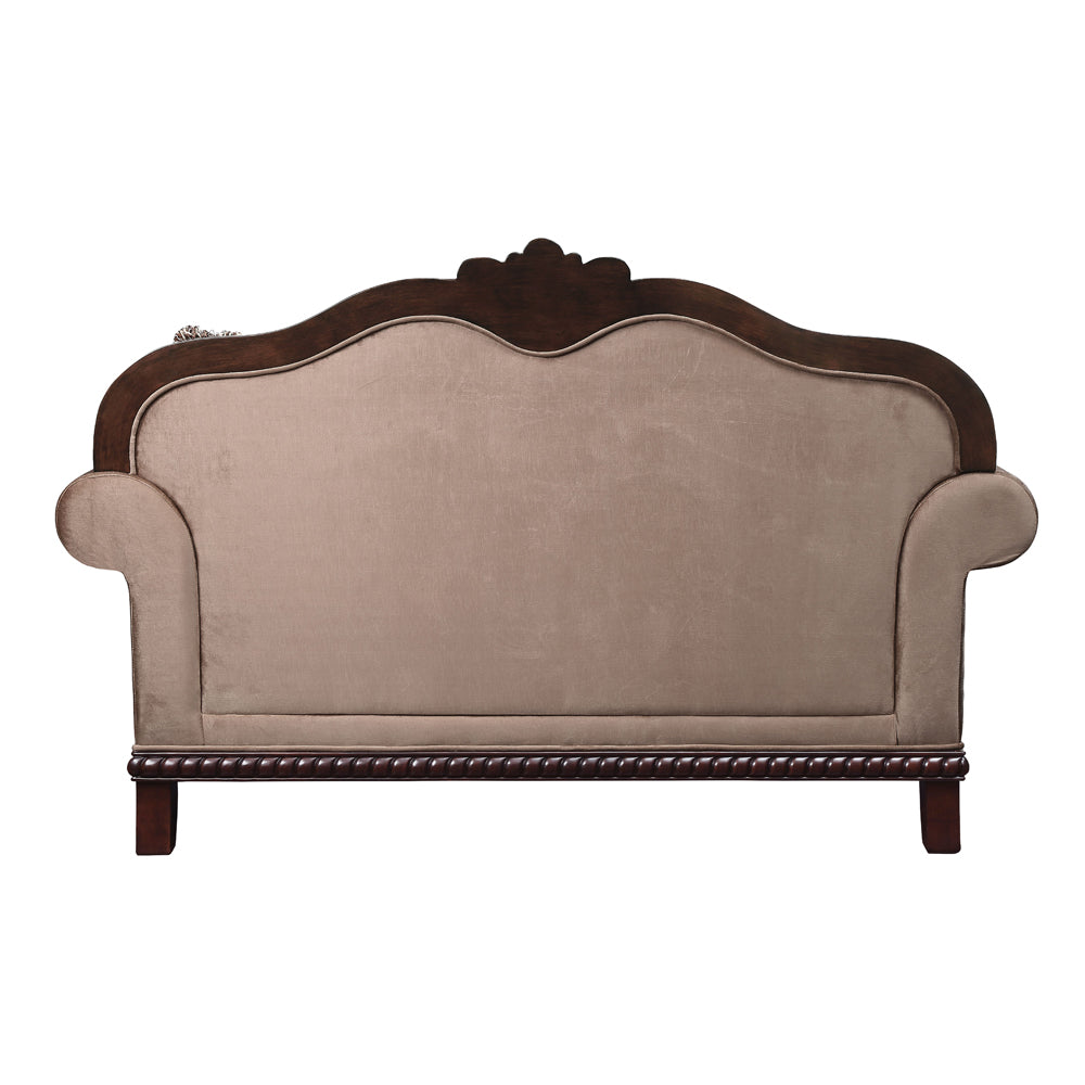 ACME Chateau De Ville Loveseat – top view – Lusso Furniture Miami