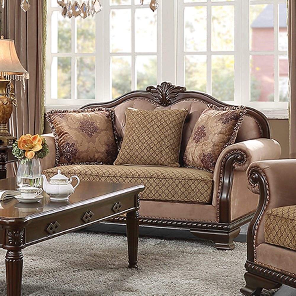 ACME Chateau De Ville Loveseat – angle view – Lusso Furniture Miami