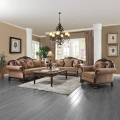 ACME Chateau De Ville Loveseat – side view – Lusso Furniture Miami