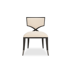 Caracole Ivory First Chair – front view – Lusso Furniture Miami