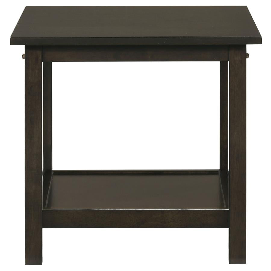 Rachelle 3-piece Rectangular Coffee Table Set Deep Merlot-8