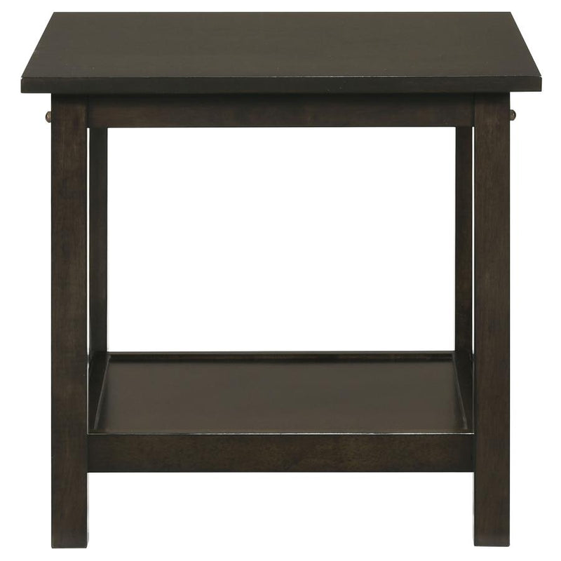 Rachelle 3-piece Rectangular Coffee Table Set Deep Merlot-zoom-