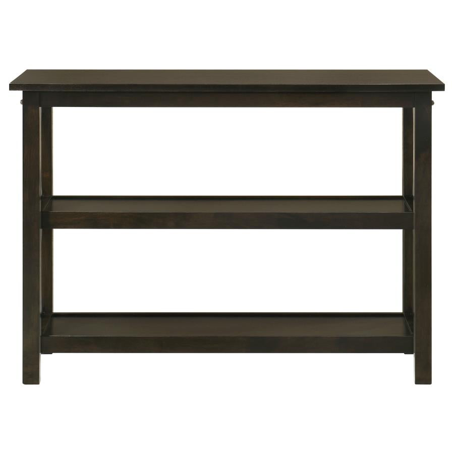 Rachelle 2-shelf Wood Entryway Console Table Deep Merlot-3