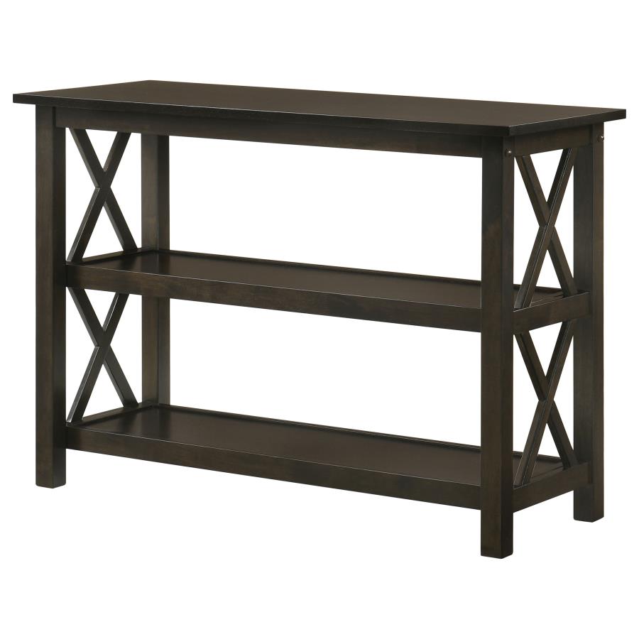 Rachelle 2-shelf Wood Entryway Console Table Deep Merlot-zoom-5