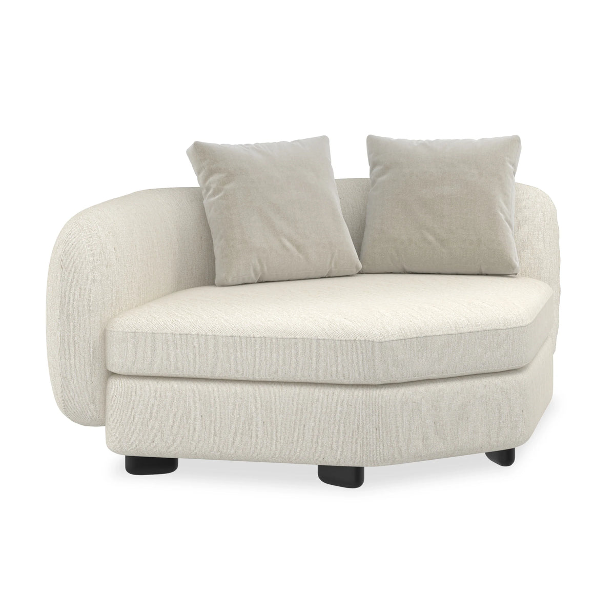 Caracole Lumi Sectional Components – back view – Lusso Furniture Miami