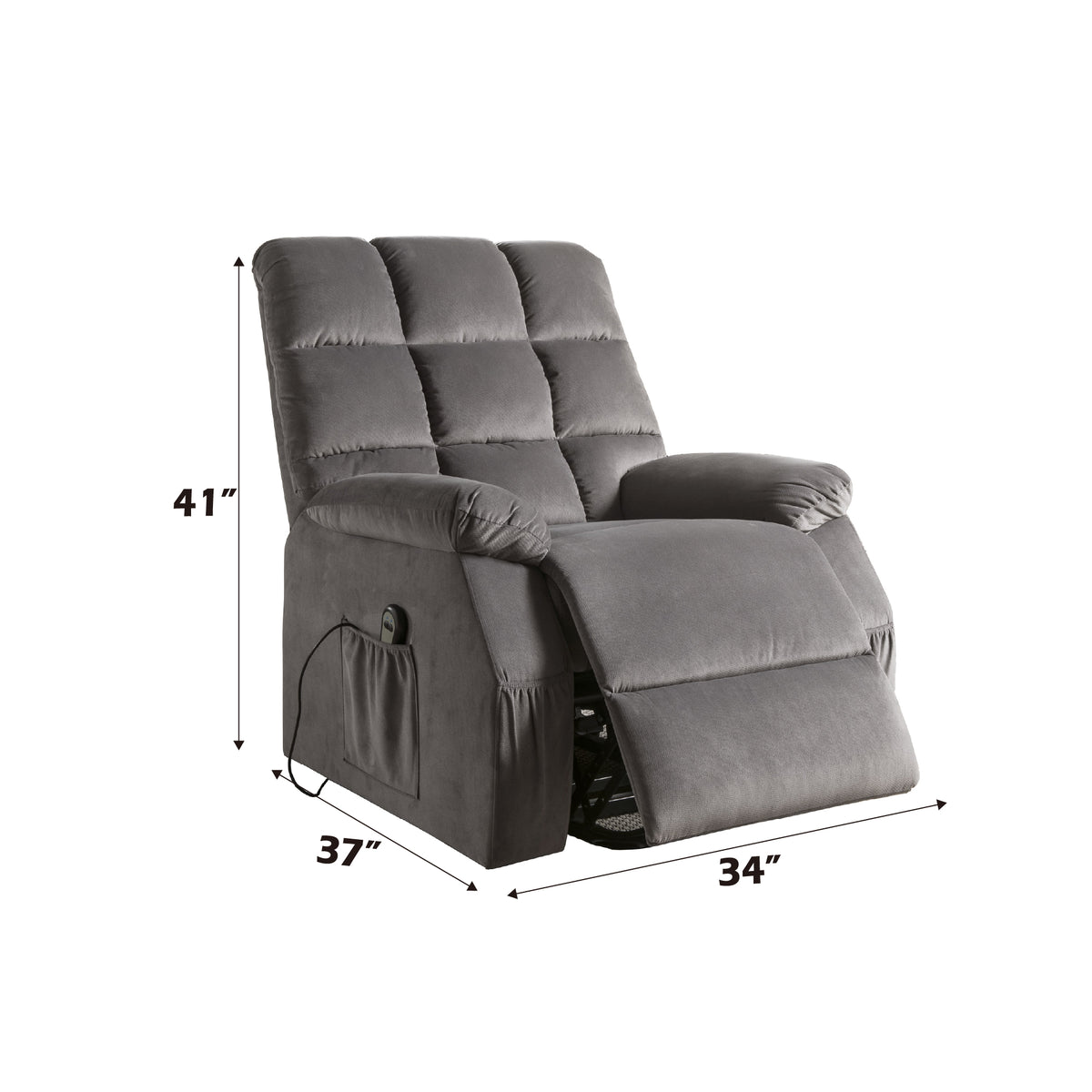 ACME Ipompea Power Lift Recliner – alternate view – Lusso Furniture Miami