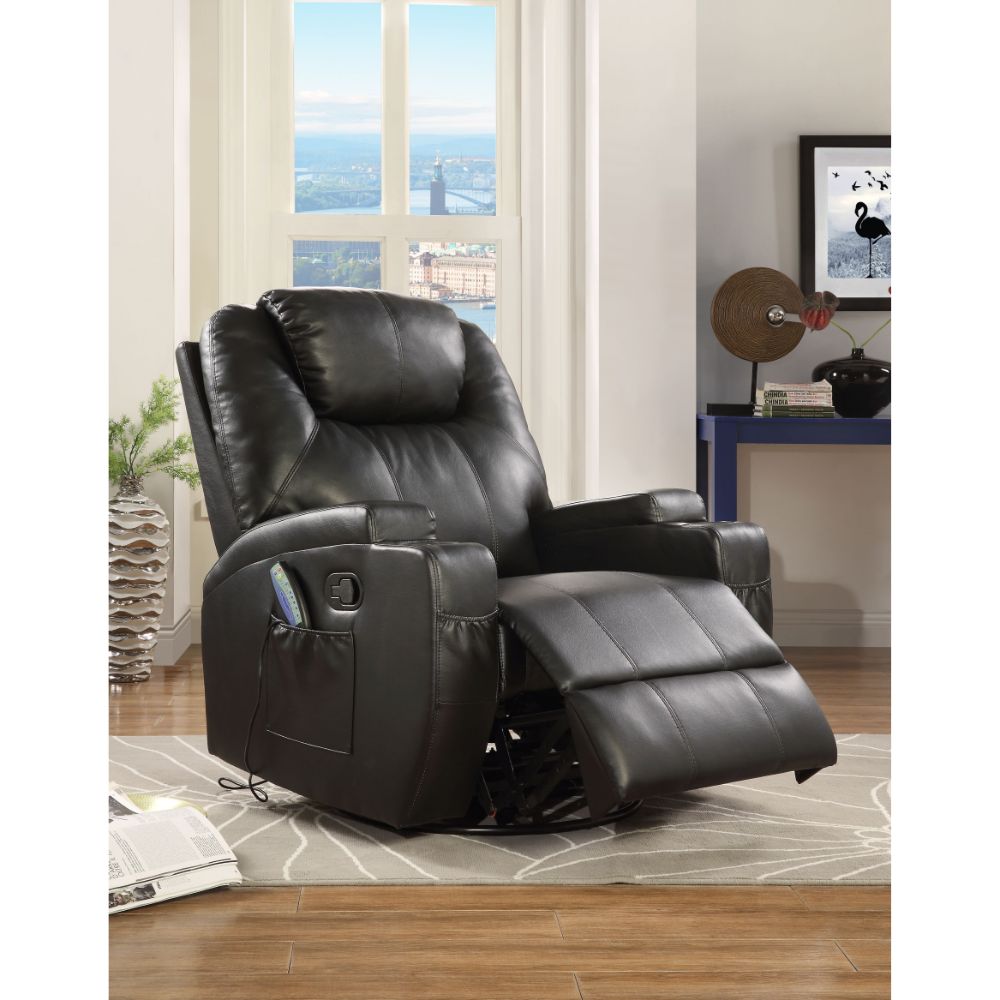 ACME Waterlily Swivel Rocker Recliner – angle view – Lusso Furniture Miami