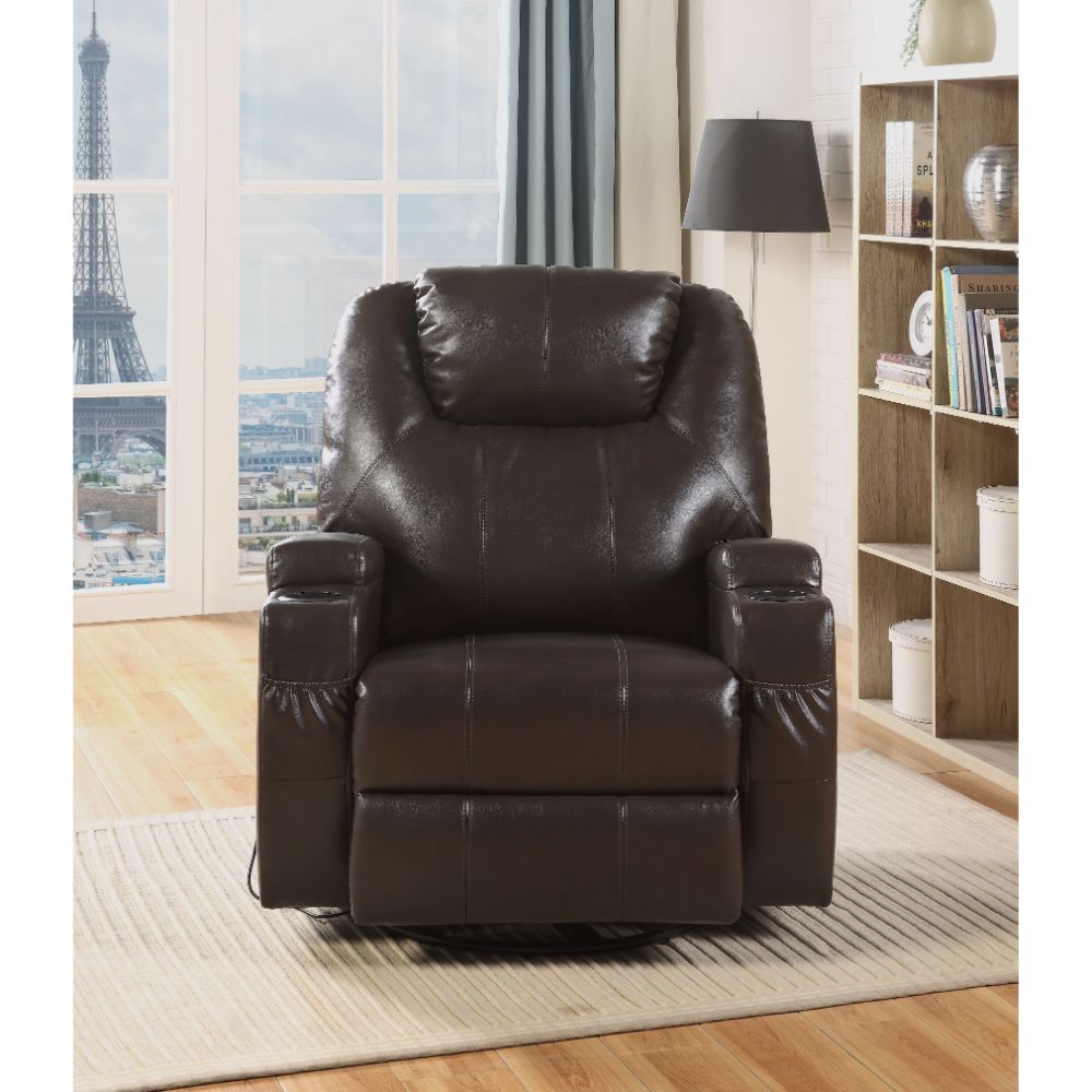ACME Waterlily Swivel Rocker Recliner – finish detail – Lusso Furniture Miami