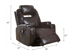 ACME Waterlily Swivel Rocker Recliner – view 13 – Lusso Furniture Miami