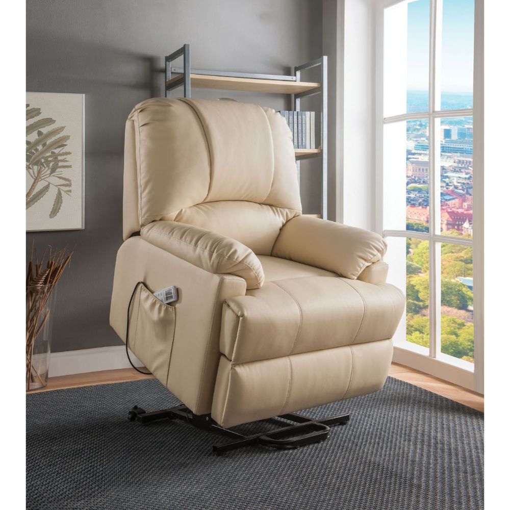 ACME Ixora Power Lift Recliner – angle view – Lusso Furniture Miami