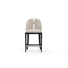 Caracole Cameo Counter Stool – front view – Lusso Furniture Miami