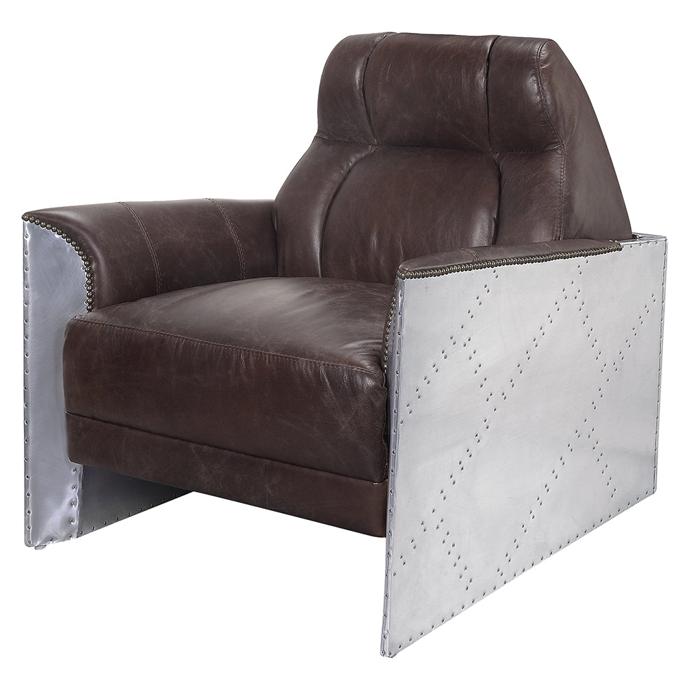 ACME Brancaster Accent Chair – angle view – Lusso Furniture Miami