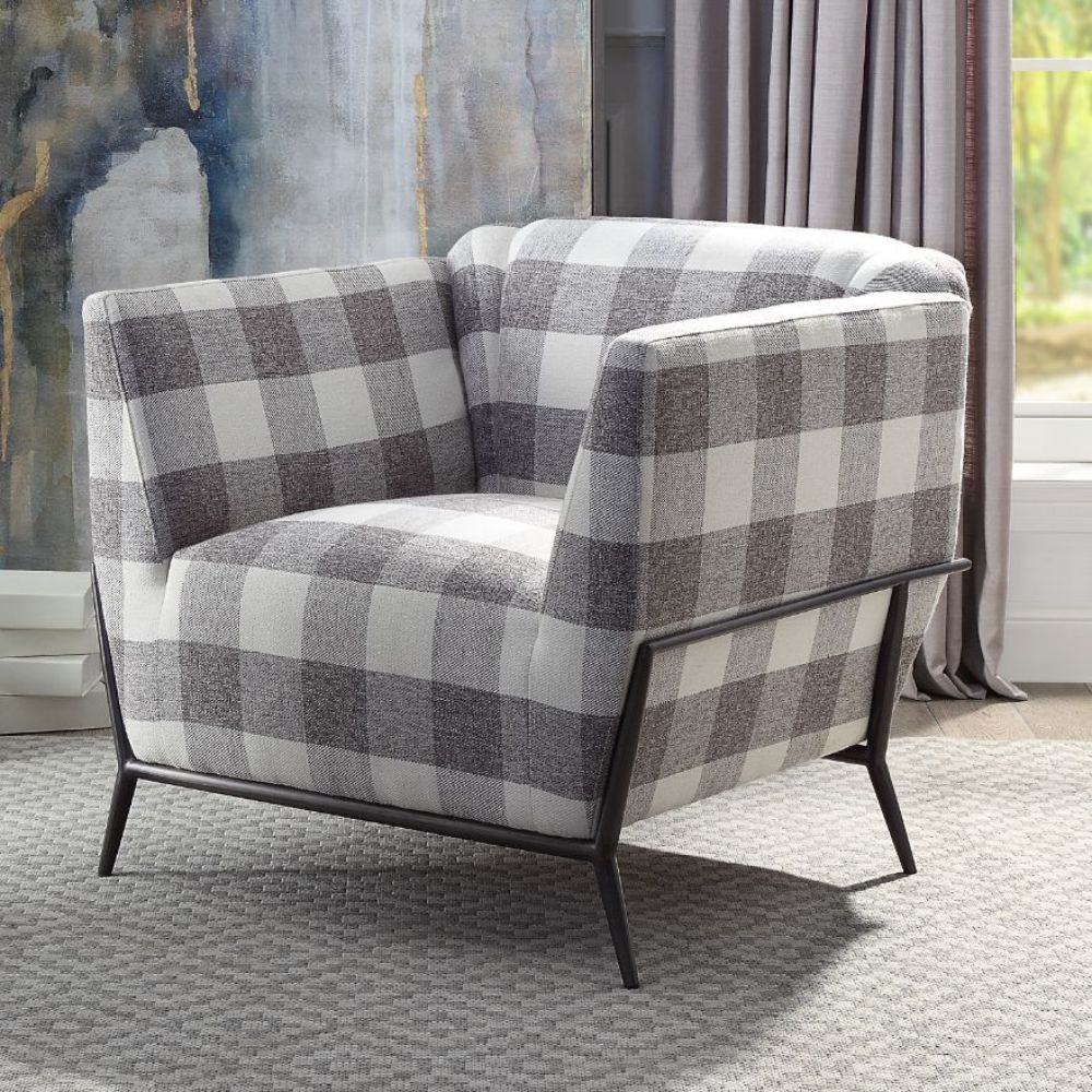 ACME Niamey II Accent Chair – front view – Lusso Furniture Miami