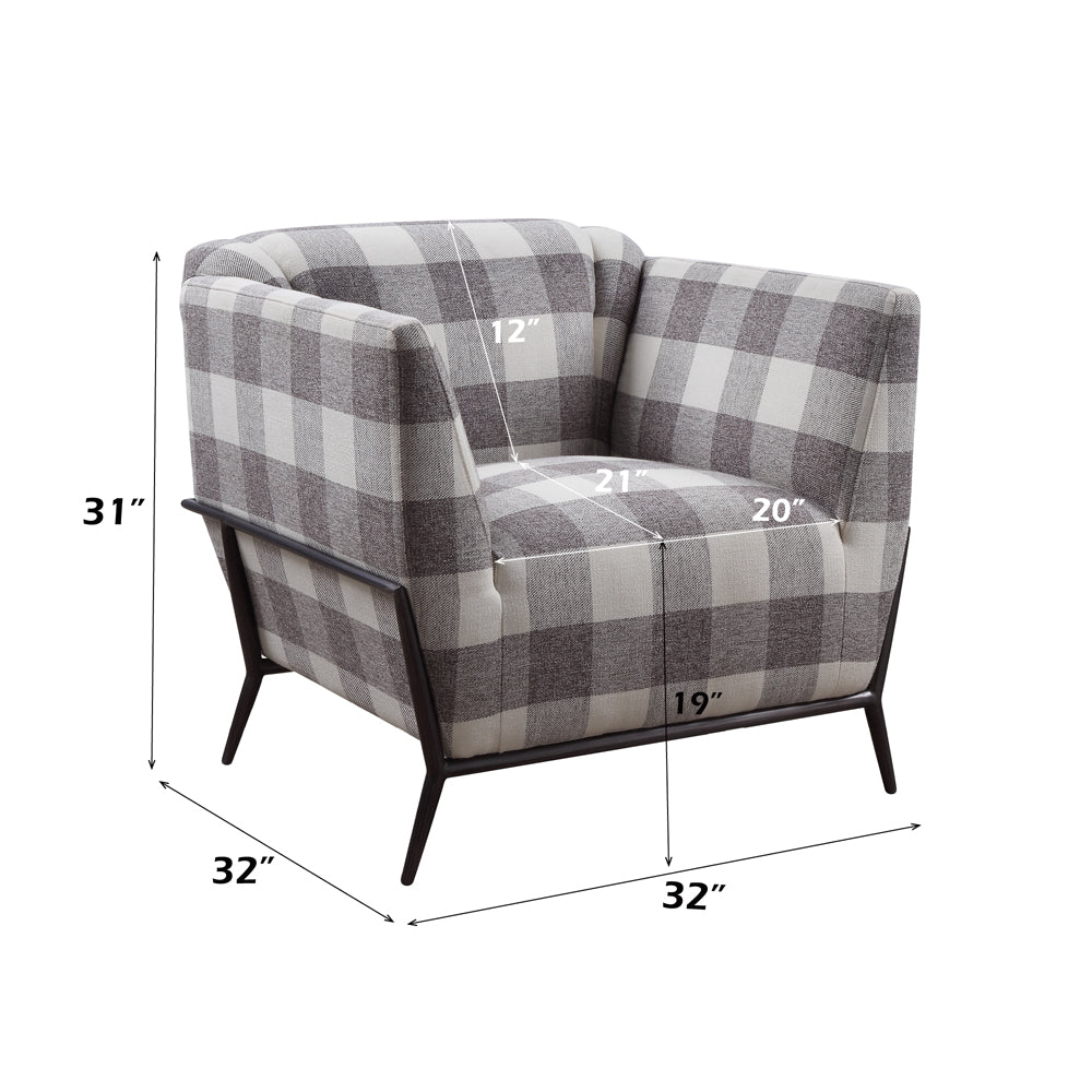 ACME Niamey II Accent Chair – angle view – Lusso Furniture Miami