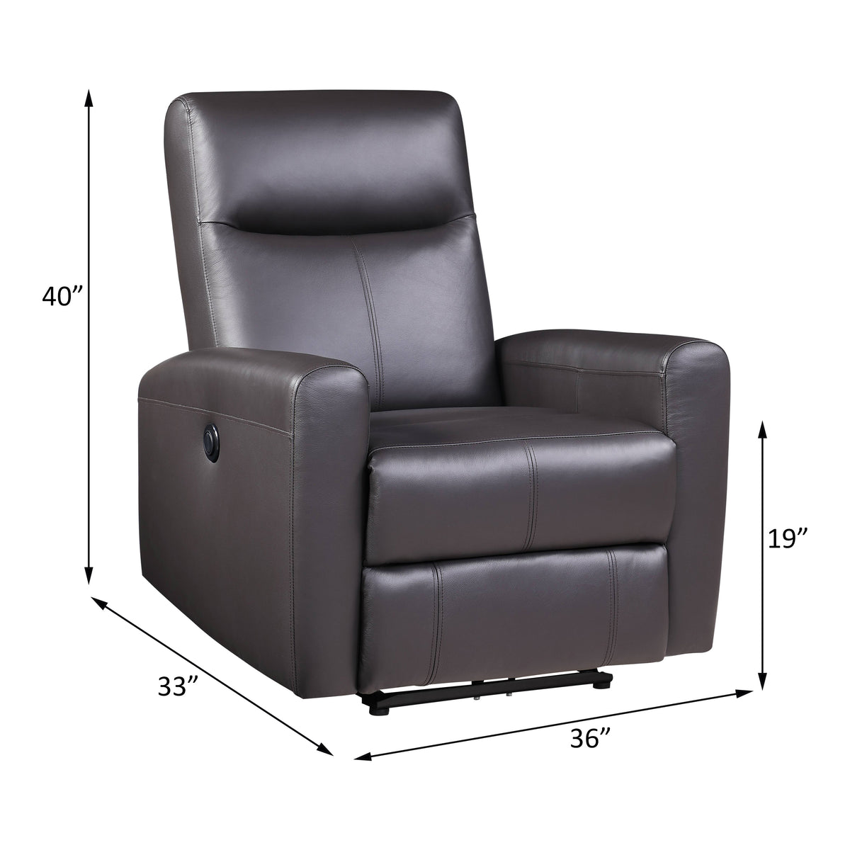 ACME Blane Power Motion Recliner – close-up – Lusso Furniture Miami