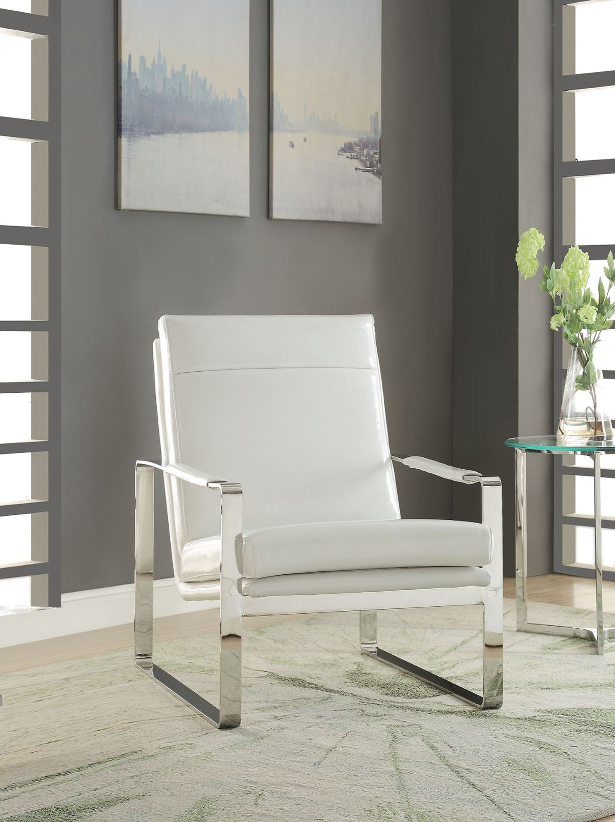 ACME Rafael Accent Chair – front view – Lusso Furniture Miami