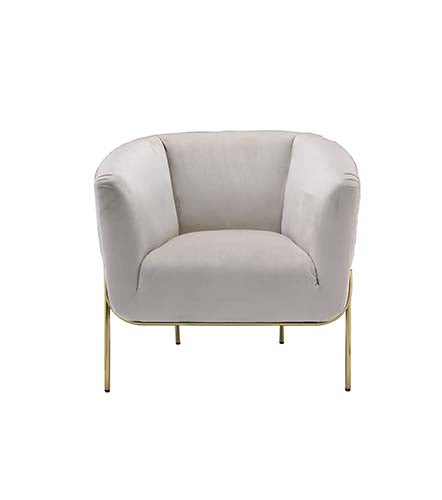 ACME Carlson Accent Chair – side view – Lusso Furniture Miami