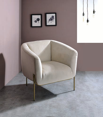ACME Carlson Accent Chair – front view – Lusso Furniture Miami