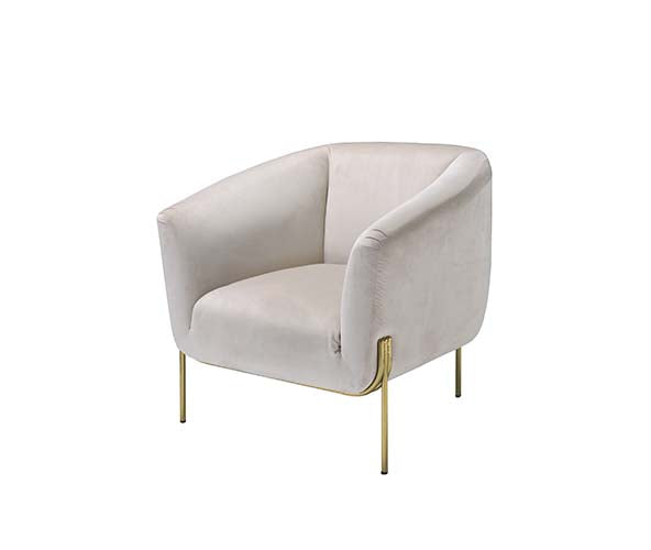 ACME Carlson Accent Chair – angle view – Lusso Furniture Miami
