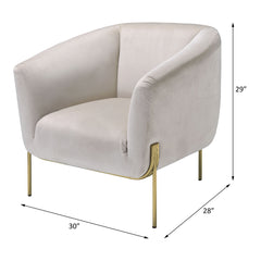 ACME Carlson Accent Chair – back view – Lusso Furniture Miami