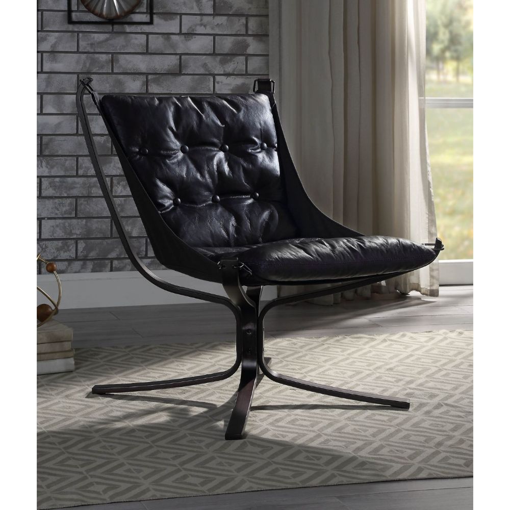 ACME Carney Accent Chair – side view – Lusso Furniture Miami
