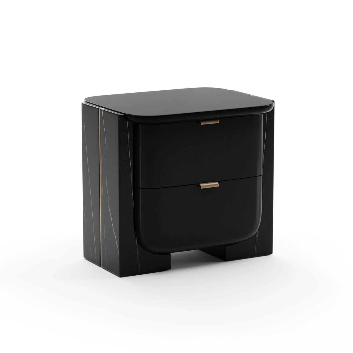 Caracole Overlap Nightstand – top view – Lusso Furniture Miami