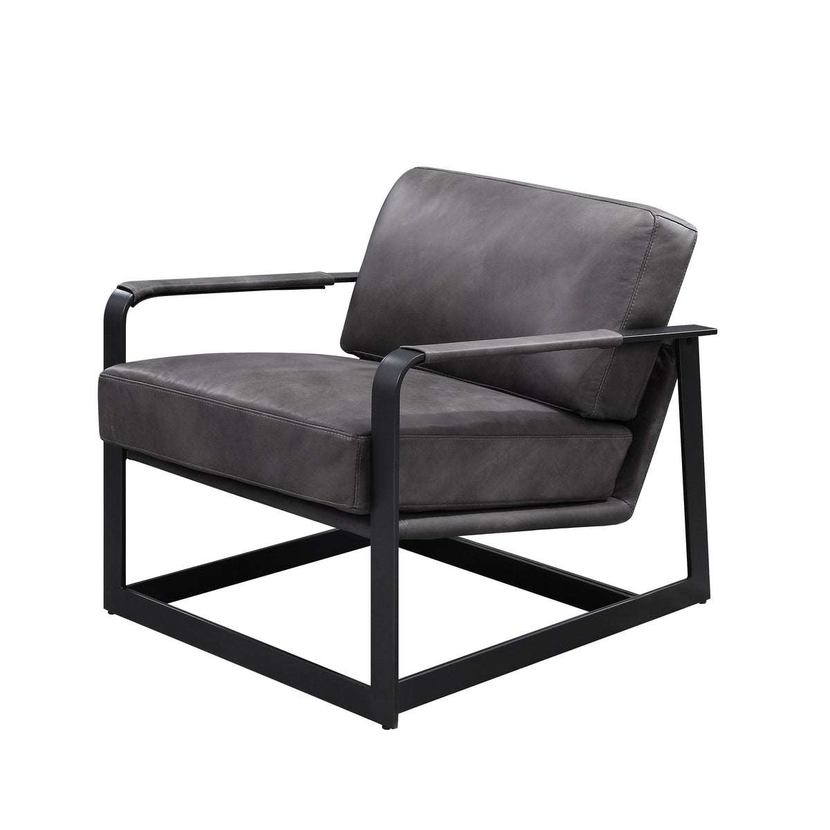 ACME Locnos Accent Chair – angle view – Lusso Furniture Miami