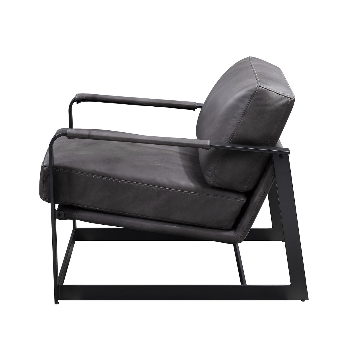 ACME Locnos Accent Chair – side view – Lusso Furniture Miami