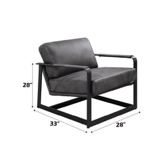 ACME Locnos Accent Chair – finish detail – Lusso Furniture Miami