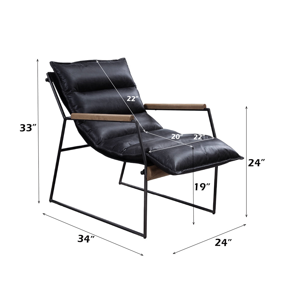 ACME Luberzo Accent Chair – finish detail – Lusso Furniture Miami
