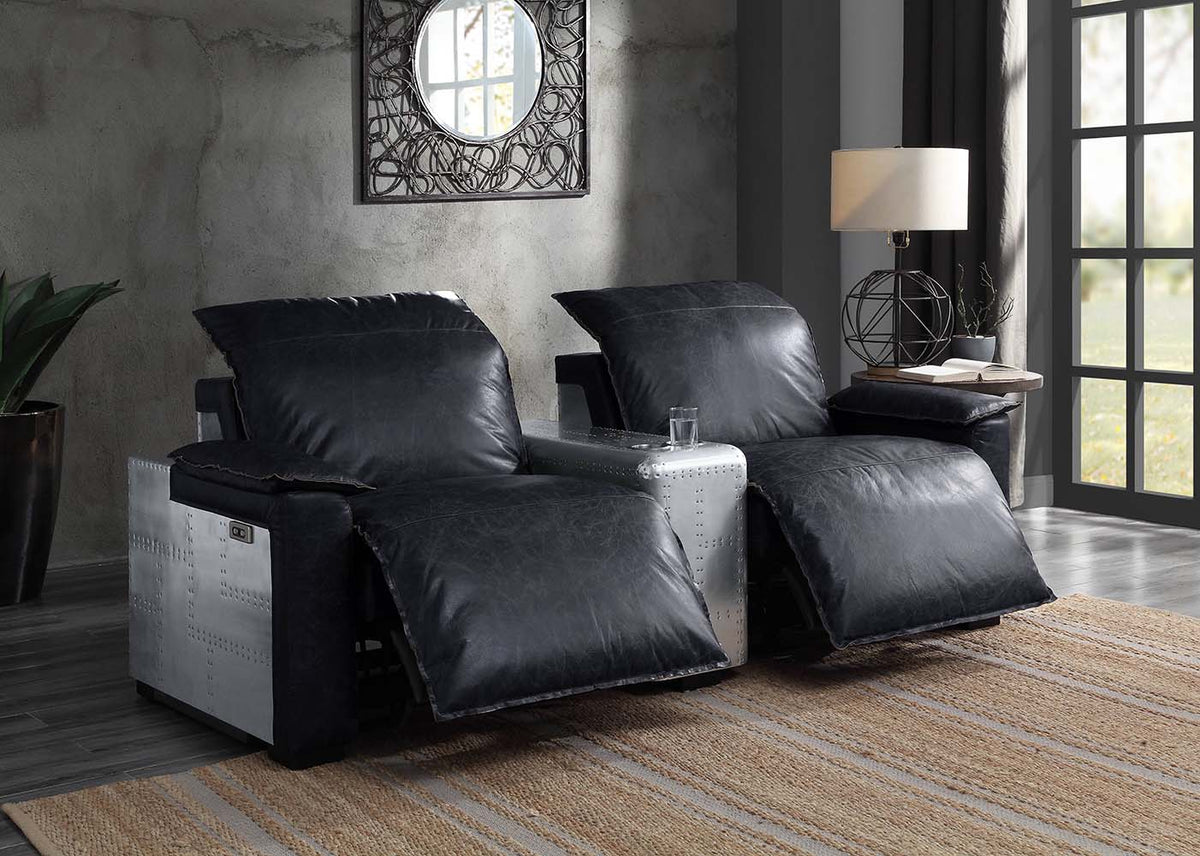 ACME Misezon Power Motion Recliner – front view – Lusso Furniture Miami