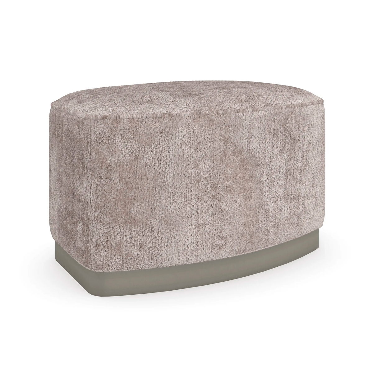 Caracole Small Wonder Ottoman – front view – Lusso Furniture Miami