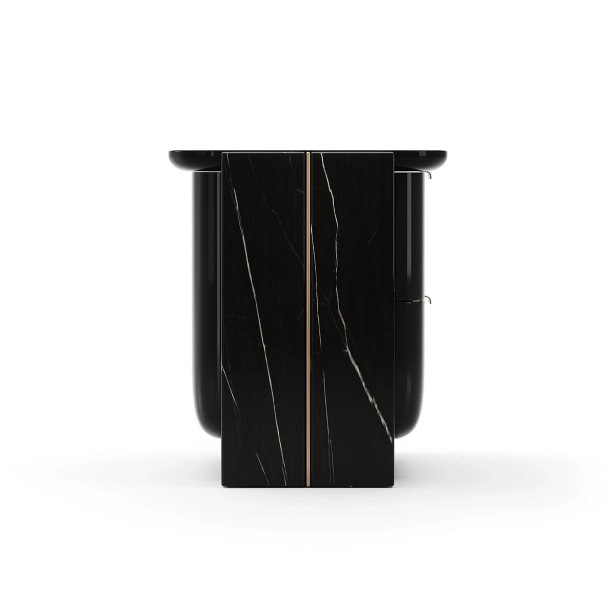 Caracole Overlap Nightstand – close-up – Lusso Furniture Miami
