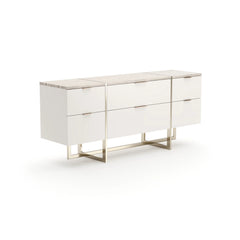 Caracole Wish You Were Here Dresser – side view – Lusso Furniture Miami