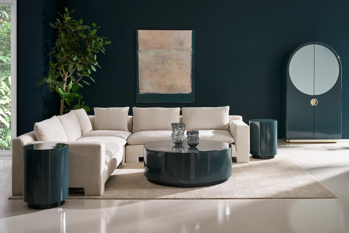 Caracole Devon Sectional Components – side view – Lusso Furniture Miami