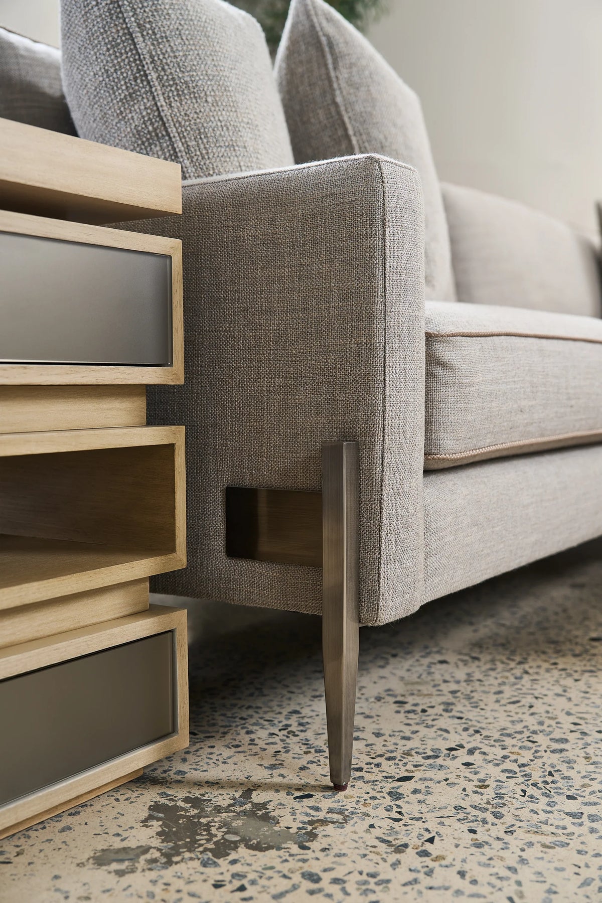 Caracole Remix Sectional Components – close-up – Lusso Furniture Miami