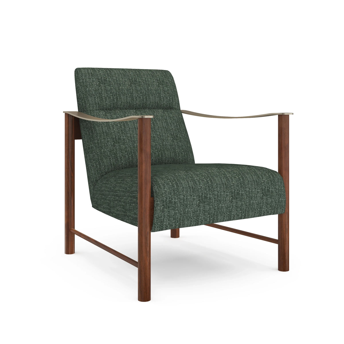 Caracole Slant Accent Chair – side view – Lusso Furniture Miami