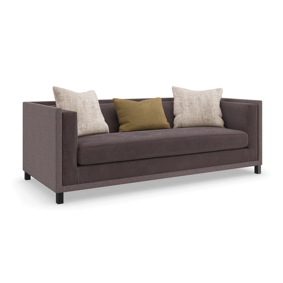 Caracole Tuxedo Sofa – side view – Lusso Furniture Miami