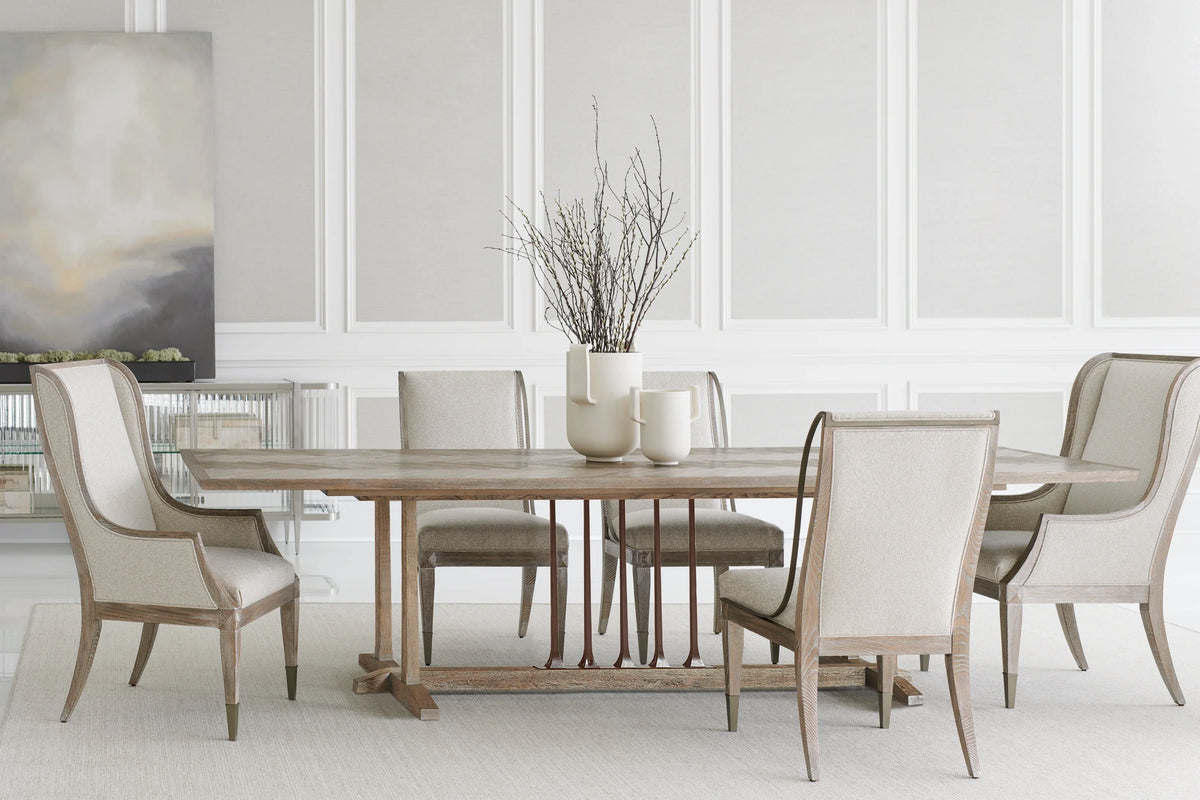Caracole Family Gathering Dining Table – angle view – Lusso Furniture Miami