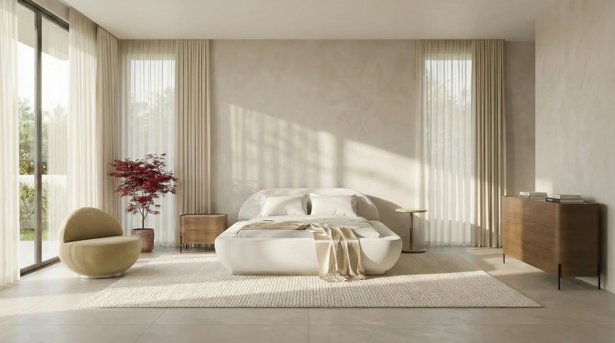 Caracole Jagger Bed – angle view – Lusso Furniture Miami