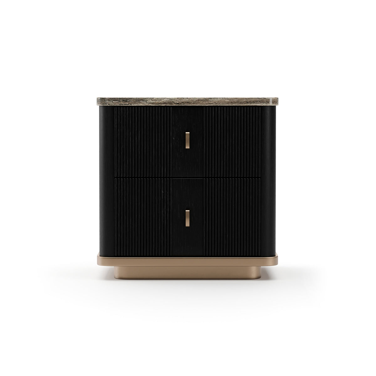 Caracole Rhythm Nightstand – back view – Lusso Furniture Miami